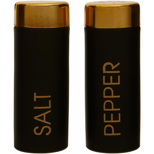 Premier Housewares - Liberty Black Enamel Salt and Pepper Set