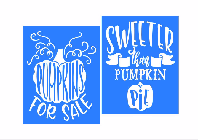 Fall Reusable Adhesive Silkscreen Stencil | Stencil Wood Chalk Painting Mesh Transfer Pumpkin Sign Seasonal Wall Decor
