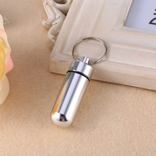 Travel Pill Box WaterProof Mini Keychain Tablet Storage Box Case Medicine Perfume Container