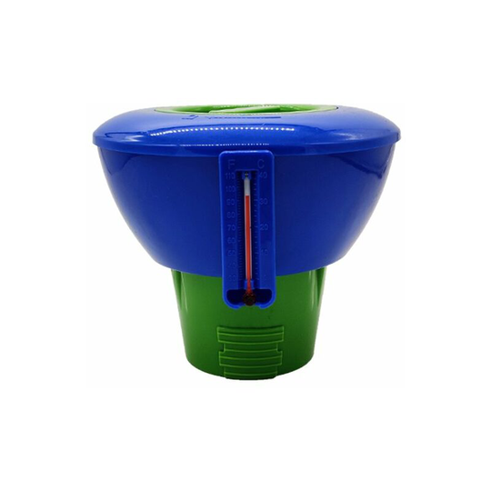 Swimming Pool Cleaning Tool Medicine Device Swimming Pool Chlorine Dispenser Swimming Pool Floatings Chemical Chlorine Dispenser (blue-green with