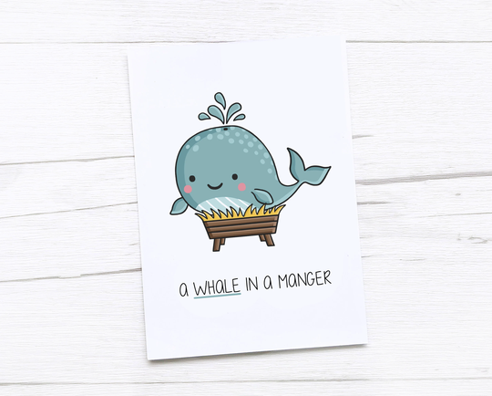 Happy Christmas Card | Merry Whale