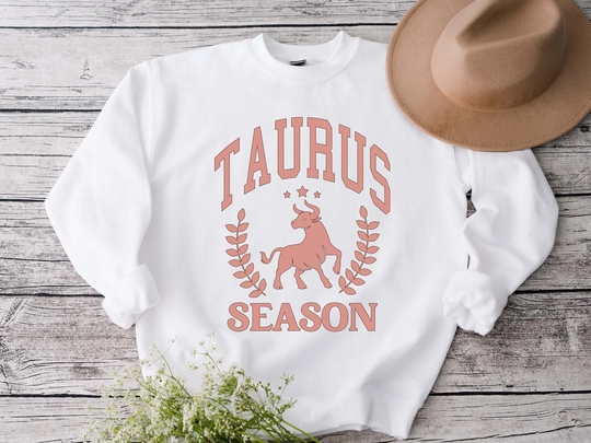Taurus Season Sweatshirt Unisex Fit Star Sign Pullover Zodiac Sweater Gifts Horoscope