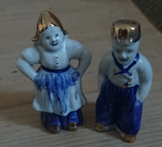 Vintage Delft Dutch Salt & Pepper Pots