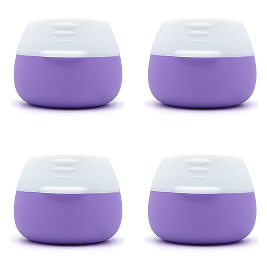 Pesce - 4pcs 20ML travel packing box silicone, medicine box Purple
