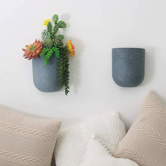 Pack Of Two Wall Hanging Planter For Indoor Outdoor