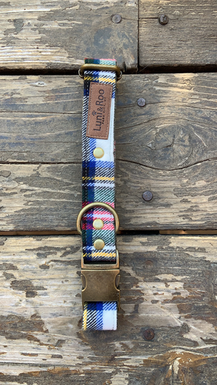 Season Plaid Dog Collar