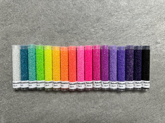 New - 11/0 Seed Beads Japanese, Luminous Neon, 3