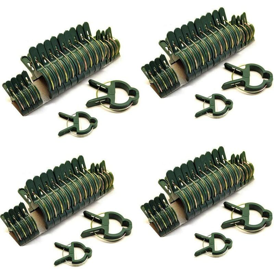 80 Pack Reusable Garden Plant Clips Vines Flower Clips for Greenhouse Gardening Supporting Stems,Vines,Stalks Flower Beds to Grow Upright