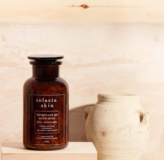 'STIMULATE ME' Rose + Black Pepper Bath Salts