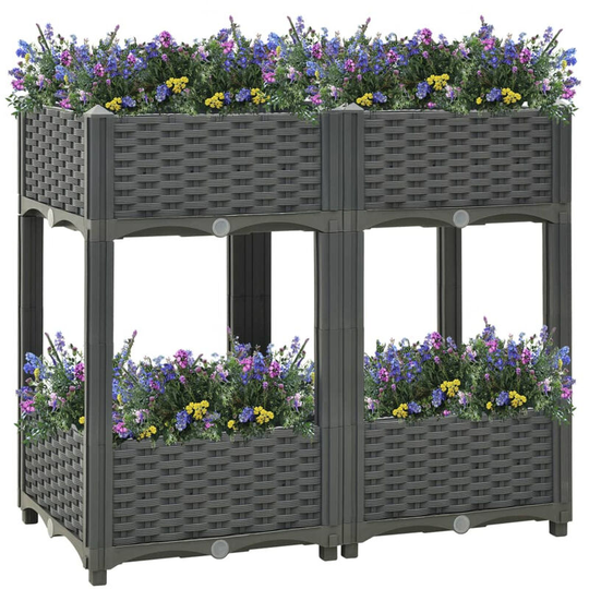 Asupermall - Raised Bed 80x40x71 cm Polypropylene