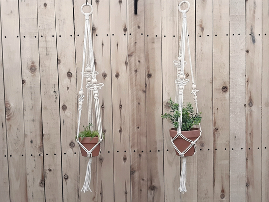 Dragonfly Macrame Plant Hanger, Indoor Garden Pot Holder, Hanging Boho Holder With Design, Farmhouse Decor