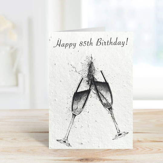 Happy 85th Birthday Plantable Seeded Card
