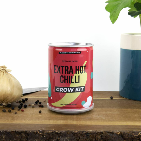 Extra Hot Chilli Peppers Grow Kit Tin