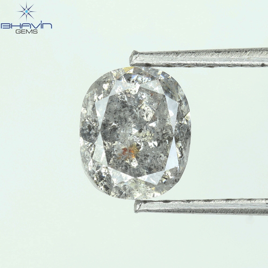 0.71 Ct, Oval Diamond, Natural Loose Cut, Salt & Pepper Color, Gifts, Jewelry, Diamond Ring, Rings, N6-174