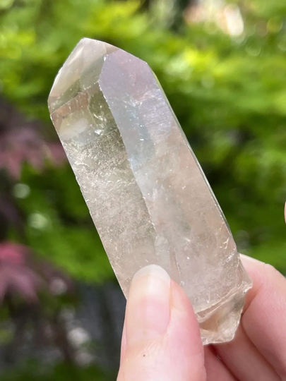 Large Tangerine Lemurian Seed Clear Quartz Crystal Aa Grade 99G 11