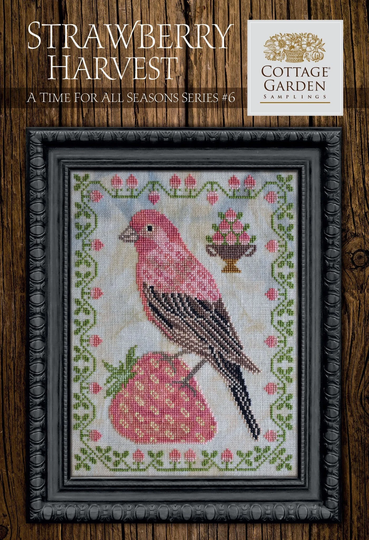 Counted Cross Stitch Pattern, Strawberry Harvest, Strawberries, A Time For All Seasons, Cottage Garden Samplings , Pattern Only