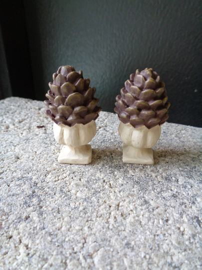 Miniature Garden Set Of 2 Mini Micro Acorn Planters, Height 1.75 Inches