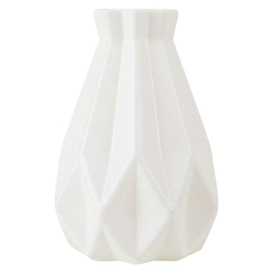 Flower Plant Pots,Plastic Shatter-Proof Flower Pot Vase Study Room Hallway Home Wedding Decoration Modern Vase for Office White
