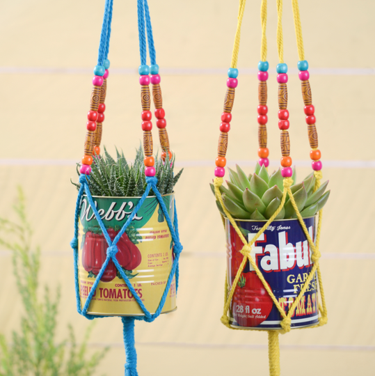 Beaded Macrame Hangers