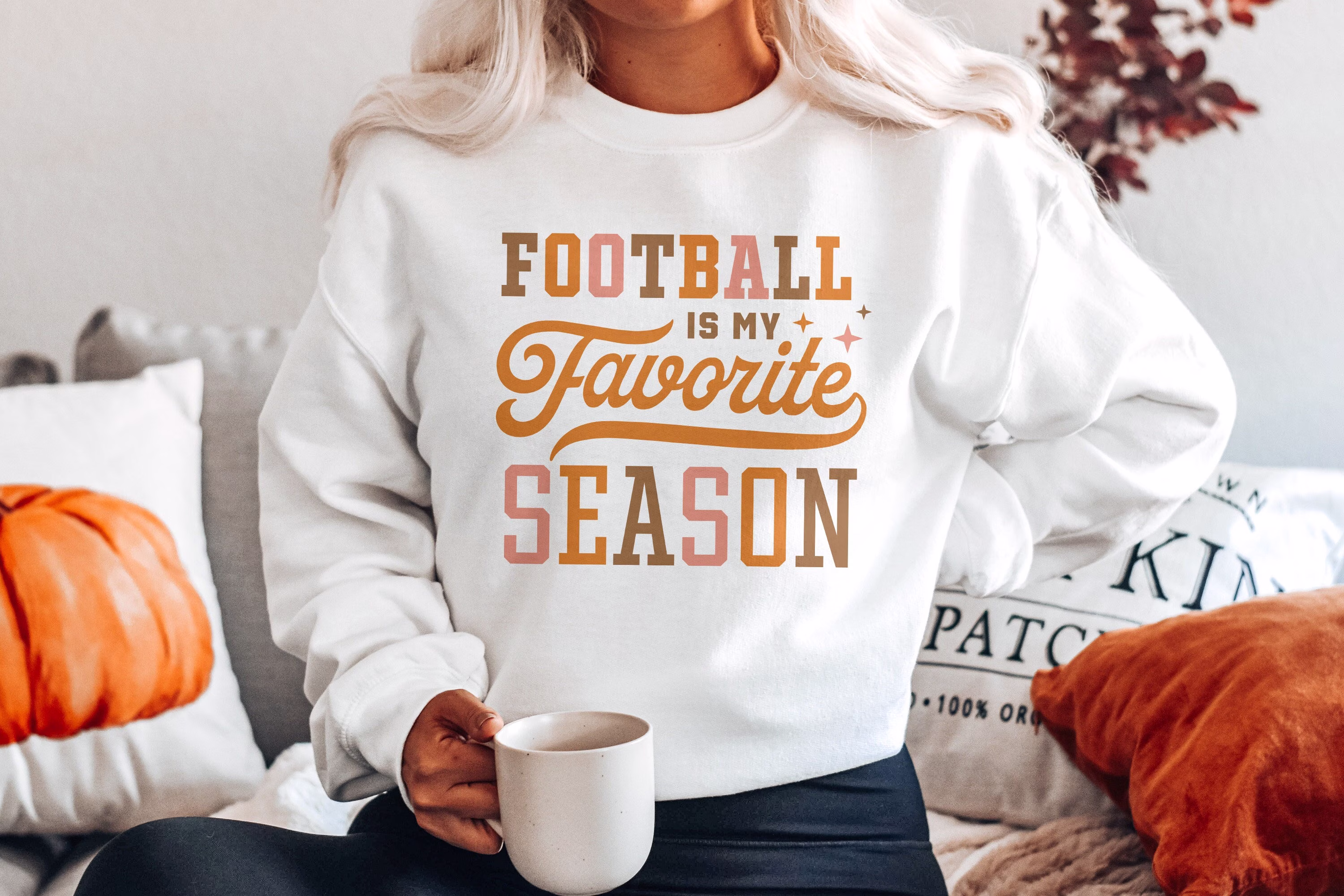 Football Sweatshirt | Is My Favorite Season Kickoff Touchdown College Unisex Crewneck