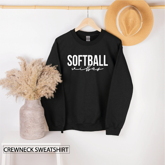 Crewneck Sweatshirt, Softball Vibes Group, Game Day Sweatshirts, Team Sweater, Fan Sweat, Comfy Clothes, Cheer Season, Sports Apparel, Gifts