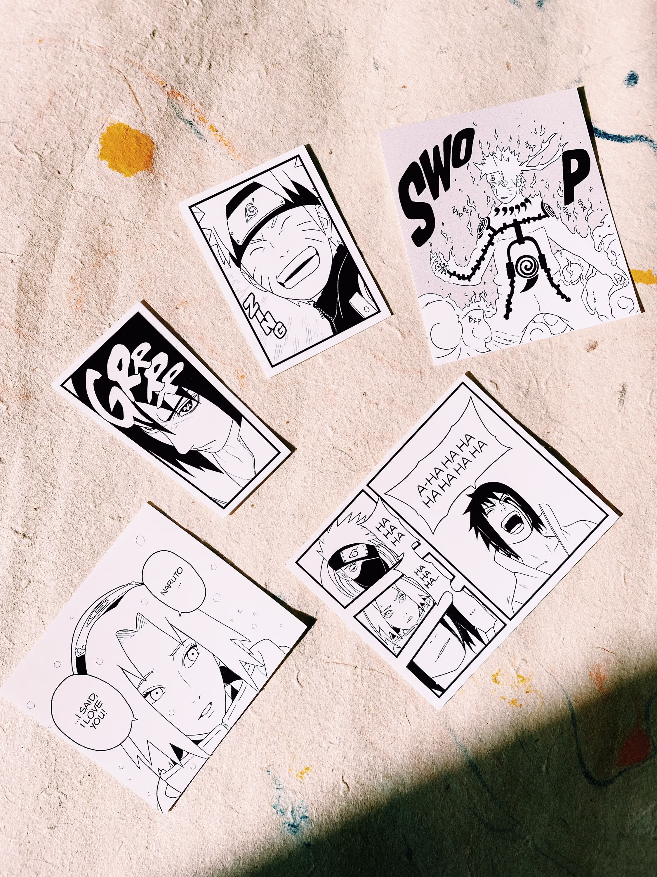 Ninja Season 2 Anime Vinyl Sticker Pack X5. Manga & Inspired. Use For Journaling//Planner//Decorative//Scrapbook