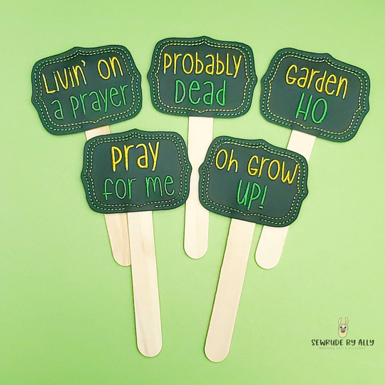 Funny Plant Markers, Reusable Garden Tags, Herb Label Set, Labels, Struggling Mom Gift