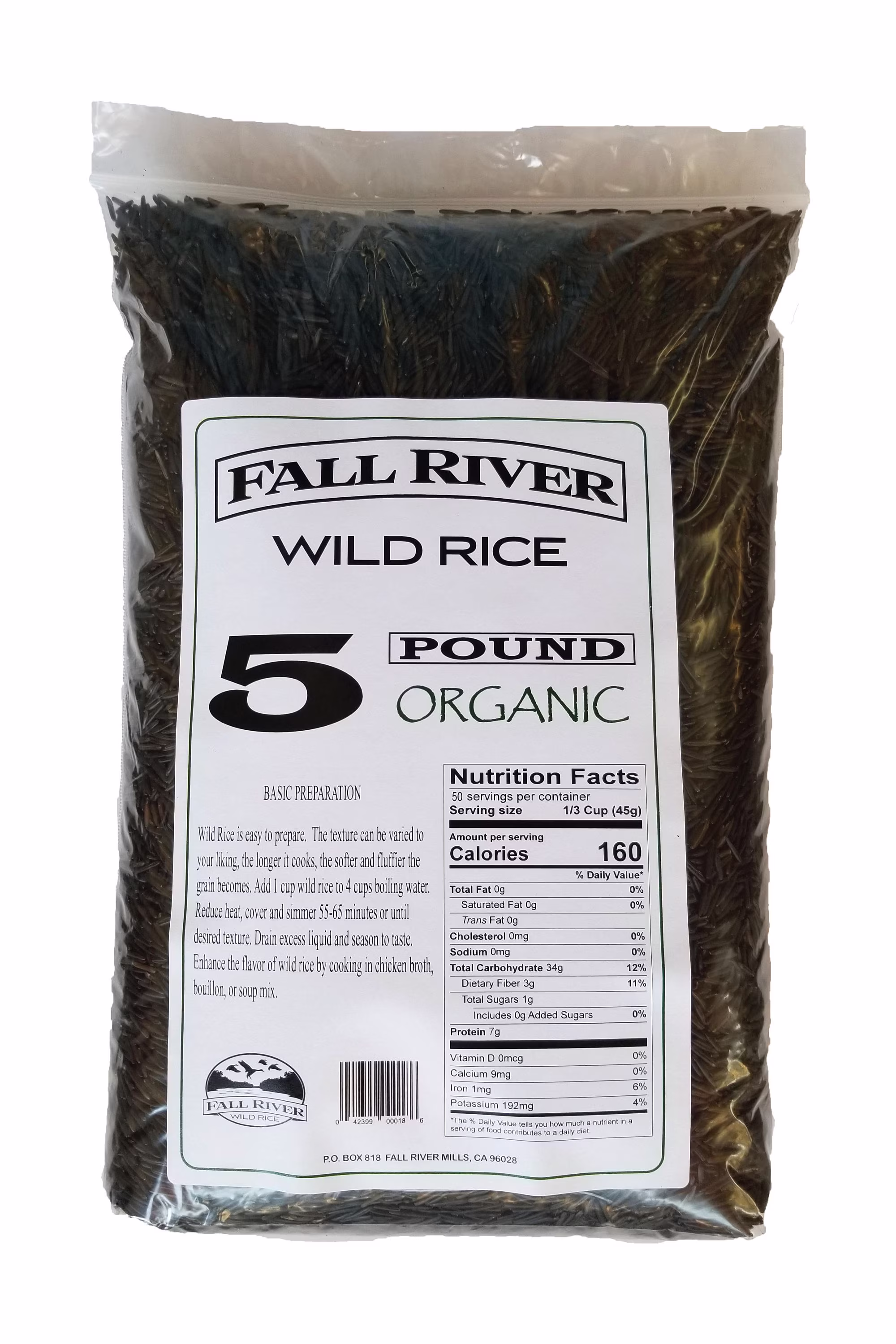 Organic Wild Rice 5 lbs