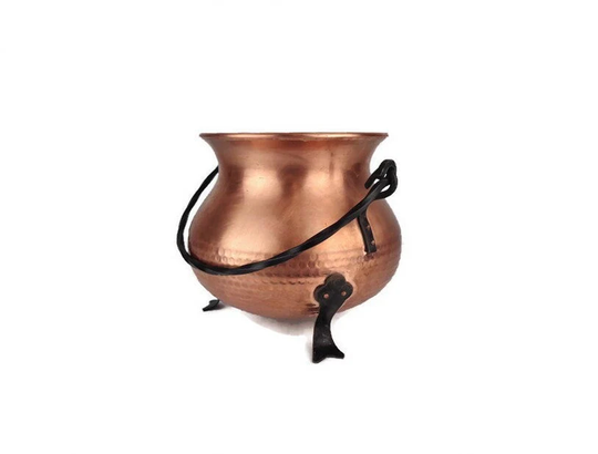 Vintage Copper Planter, Antique Jardiniere, Flowers Pot