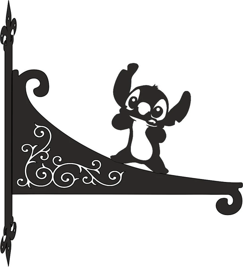 stitch Ornamental Scroll Hanging Bracket