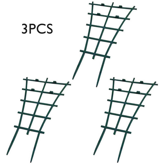 Superseller - Garden Trellis Plastics Superimposed Climbing Plants Support for Garden Plant Flower Vegetable - 3pcs