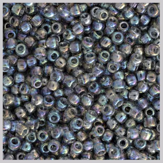 Toho Seed Beads Tr-11-176 Size 11/0 Transparent Rainbow Black Diamond 7.5 Grams Diy
