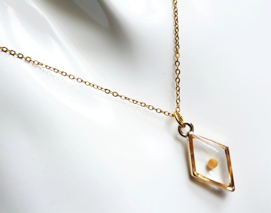 Mustard Seed Necklace, Faith Jewelry, Diamond Pendant, Minimalist Art, Christian Religious Encouragement, Gifts