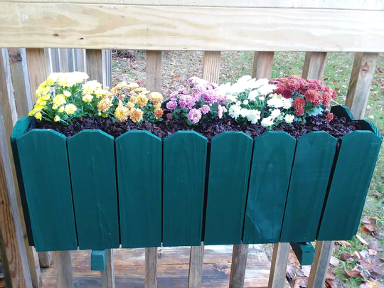 Window Box Wood Planter Dog Ear