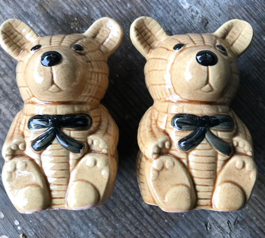 Cute Teddy Bear Salt & Pepper Shakers