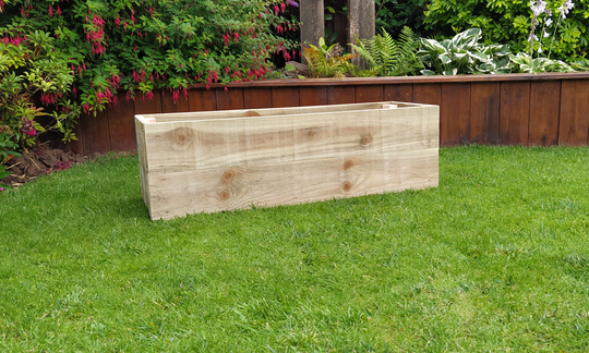 G001 Solid Wooden Garden Planter | Wood Hand Made Rustic Plant A Tree With Each Order