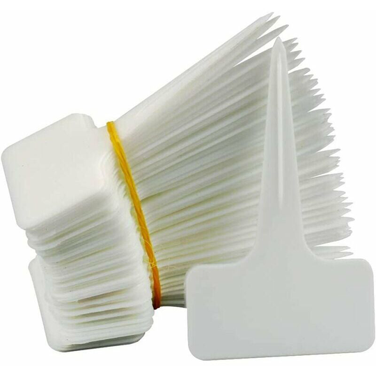 1 Pcs Thick Plastic Markers Plant Labels Black t Type Garden Plant Labels Waterproof