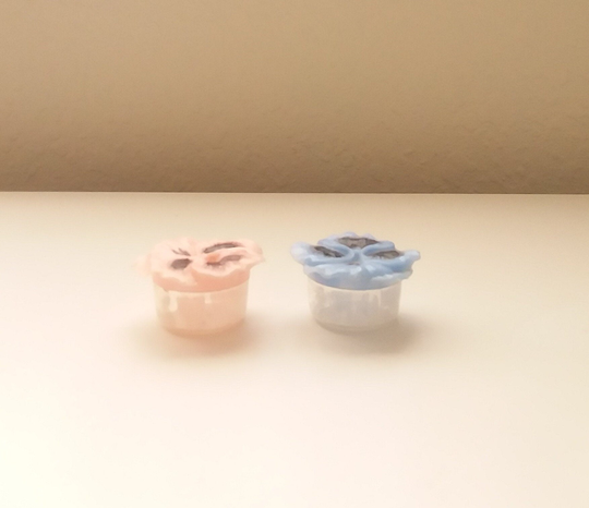 1960's Vintage Jaydon Blue & Soft Pink Flowers Salt & Pepper Shakers ~ Set Of 2 Collectible