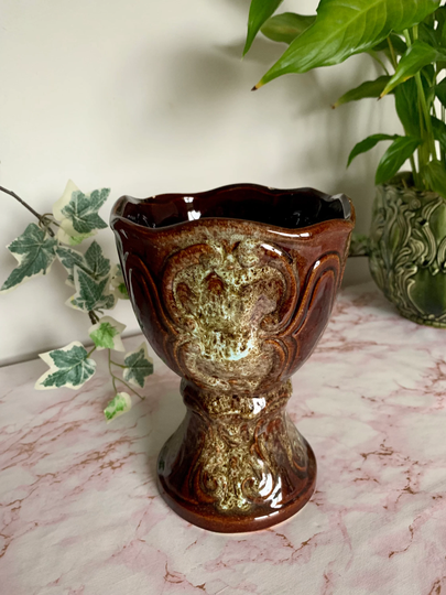 Vintage West Germany Plant Pot | Bay Pottery Cactus Pots Houseplant
