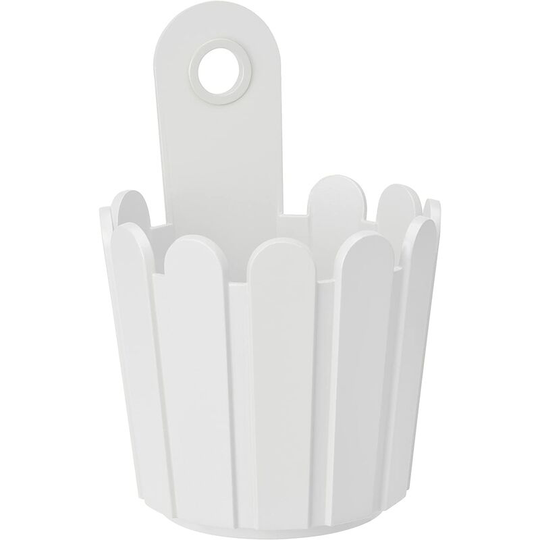 Denuotop - Mini Polypropylene Flower Box 15cm - White