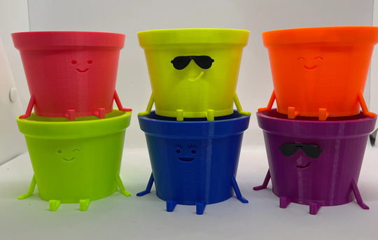 Happiest Planters in Neon Colors