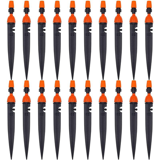 Adjustable Drip Irrigation Garden Plant irrigation nozzle 360 degree dripper atomizer Cooling/irrigation equipment(40 pack)