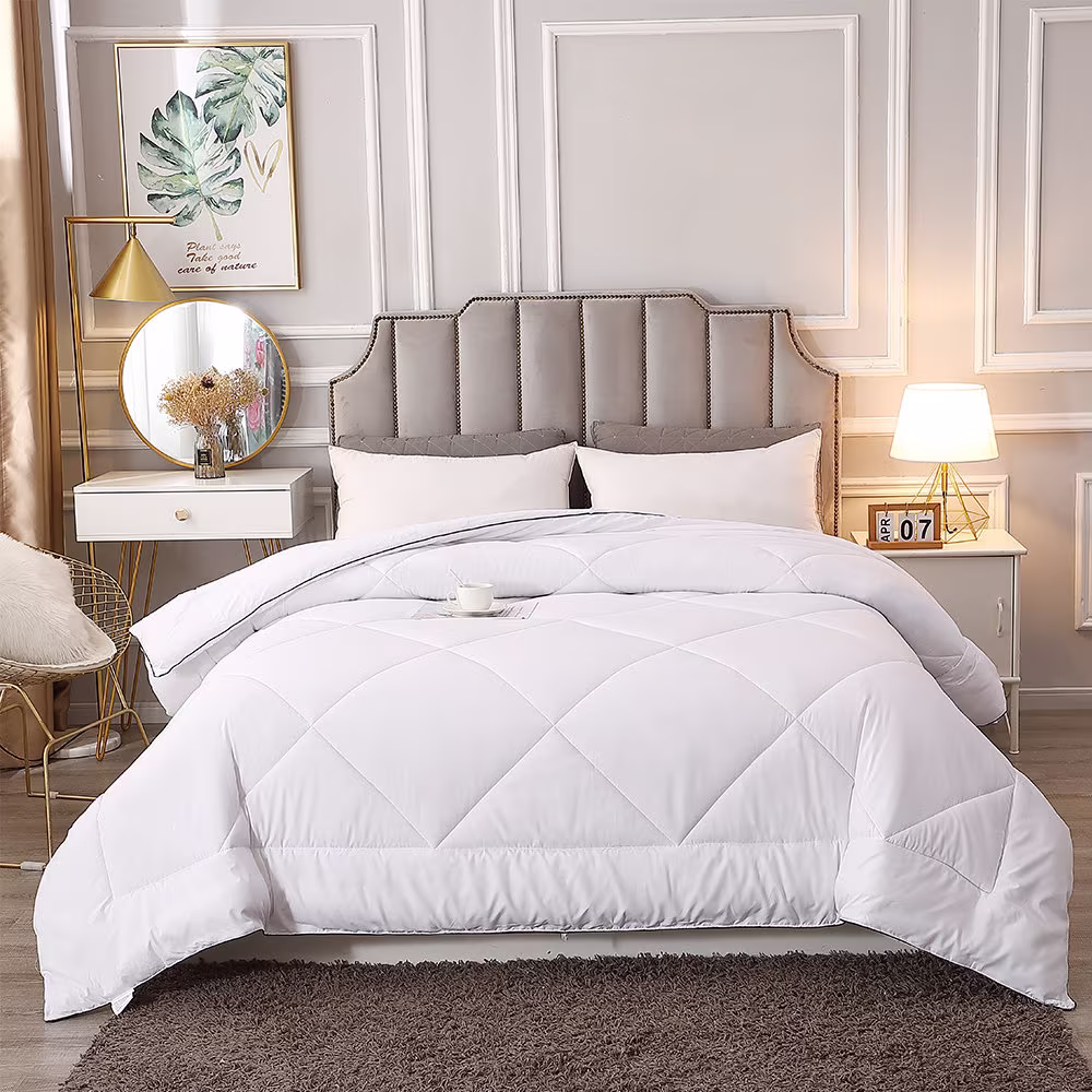 Leisurely Collection All Season Soft Comforter Warm Fluffy Polyester Quilt - Reversible