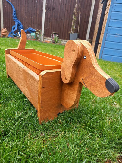 Sausage Dog Dachshund Themed Garden Planter