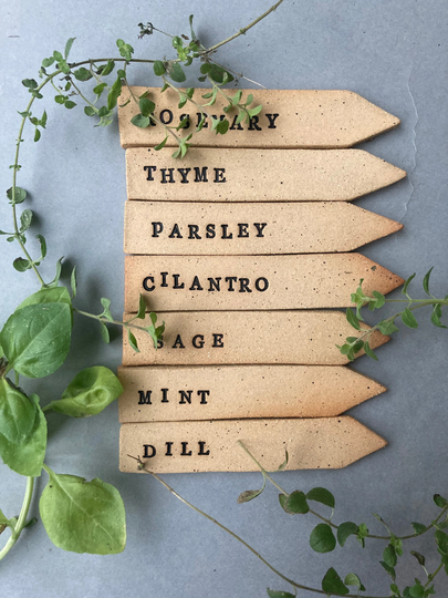 Ceramic Herb Garden Markers
