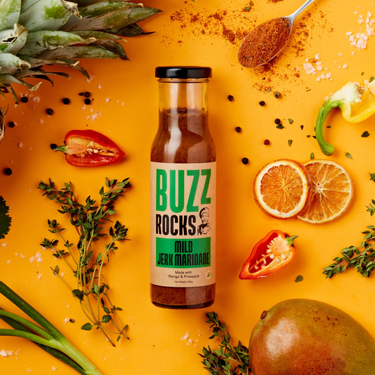 Buzzrocks Jamaican Jerk Marinade & Sauces - Extra Spicy Seasoning Bbq Rub