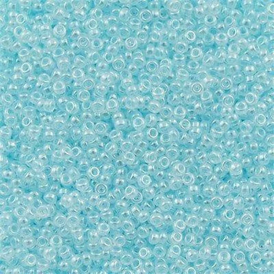 Miyuki Seed Beads 8/0 Light Aqua Ceylon , 0522