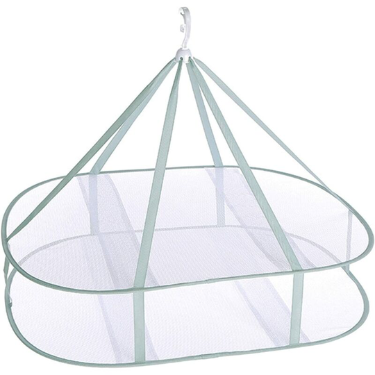 Bearsu - Foldable Hanging Mesh Drying Net - 2 Layers Bra Underwear Socks Multifunctional For Laundry And Quickly Dry Your Drying Easily