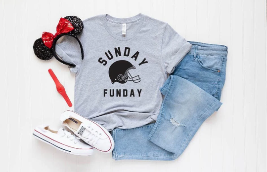 Sunday Funday Shirt, Game Day Sweatshirt, Football Season Day Tee, Shirt