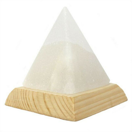 Pyramid White usb Salt Lamp (One Size) (Multicoloured) - Multicoloured - Something Different